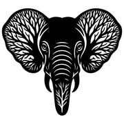 Elephant Tree Head DXF File – CNC Cutting Design | AWELEPHANT2