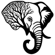 Elephant Tree Head DXF File – CNC Cutting Design | AWELEPHANT21