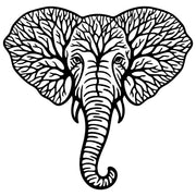 Elephant Tree Head DXF File – CNC Cutting Design | AWELEPHANT23
