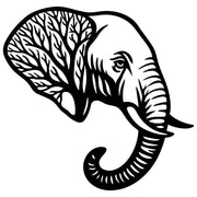 Elephant Tree Head DXF File – CNC Cutting Design | AWELEPHANT28