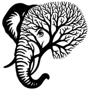 Elephant Tree Head DXF File – CNC Cutting Design | AWELEPHANT29
