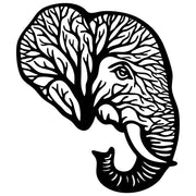 Elephant Tree Head DXF File – CNC Cutting Design | AWELEPHANT31