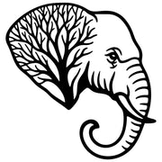 Elephant Tree Head DXF File – CNC Cutting Design | AWELEPHANT34
