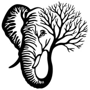 Elephant Tree Head DXF File – CNC Cutting Design | AWELEPHANT39