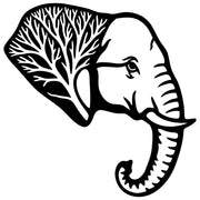Elephant Tree Head DXF File – CNC Cutting Design | AWELEPHANT40