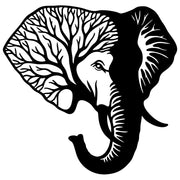 Elephant Tree Head DXF File – CNC Cutting Design | AWELEPHANT47