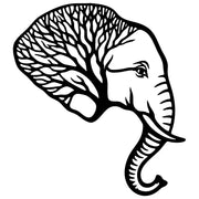 Elephant Tree Head DXF File – CNC Cutting Design | AWELEPHANT56