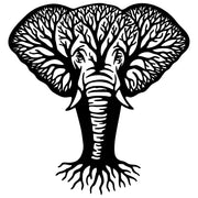 Elephant Tree Head DXF File – CNC Cutting Design | AWELEPHANT64