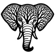 Elephant Tree Head DXF File – CNC Cutting Design | AWELEPHANT69