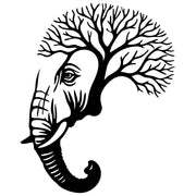 Elephant Tree Head DXF File – CNC Cutting Design | AWELEPHANT76