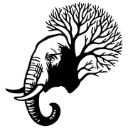 Elephant Tree Head DXF File – CNC Cutting Design | AWELEPHANT80