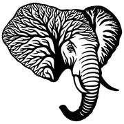 Elephant Tree Head DXF File – CNC Cutting Design | AWELEPHANT85