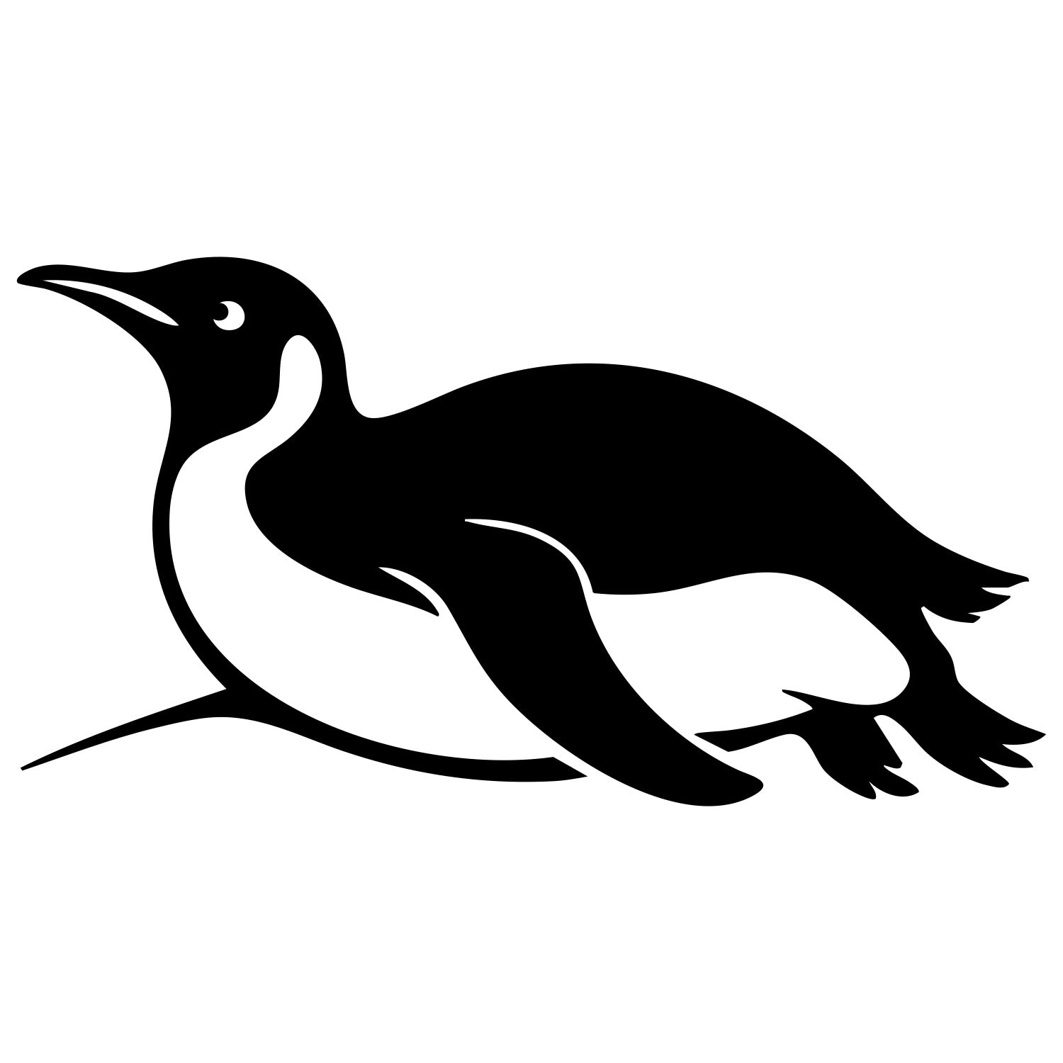 Emperor Penguin DXF File – CNC Cutting Design | ABPENGUIN109