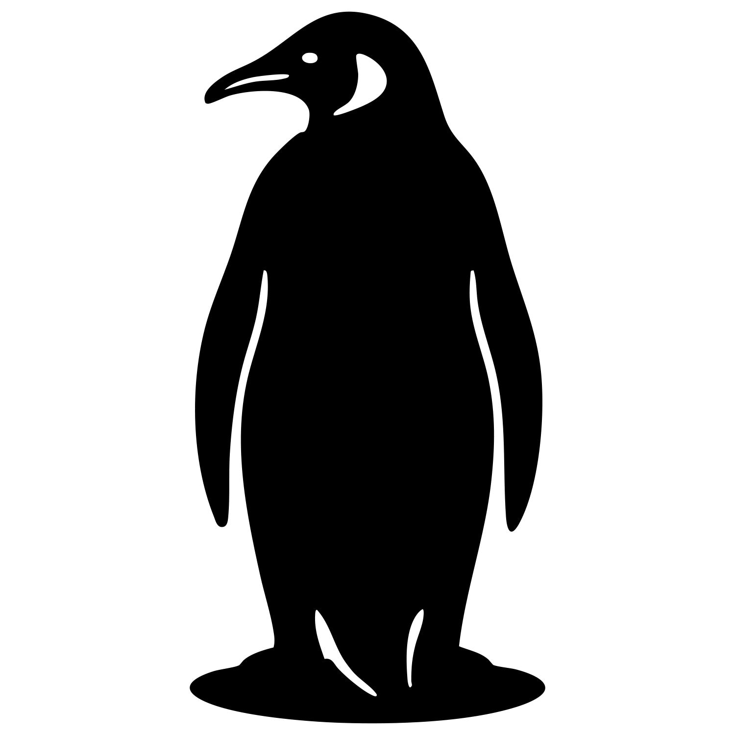 Emperor Penguin DXF File – CNC Cutting Design | ABPENGUIN11