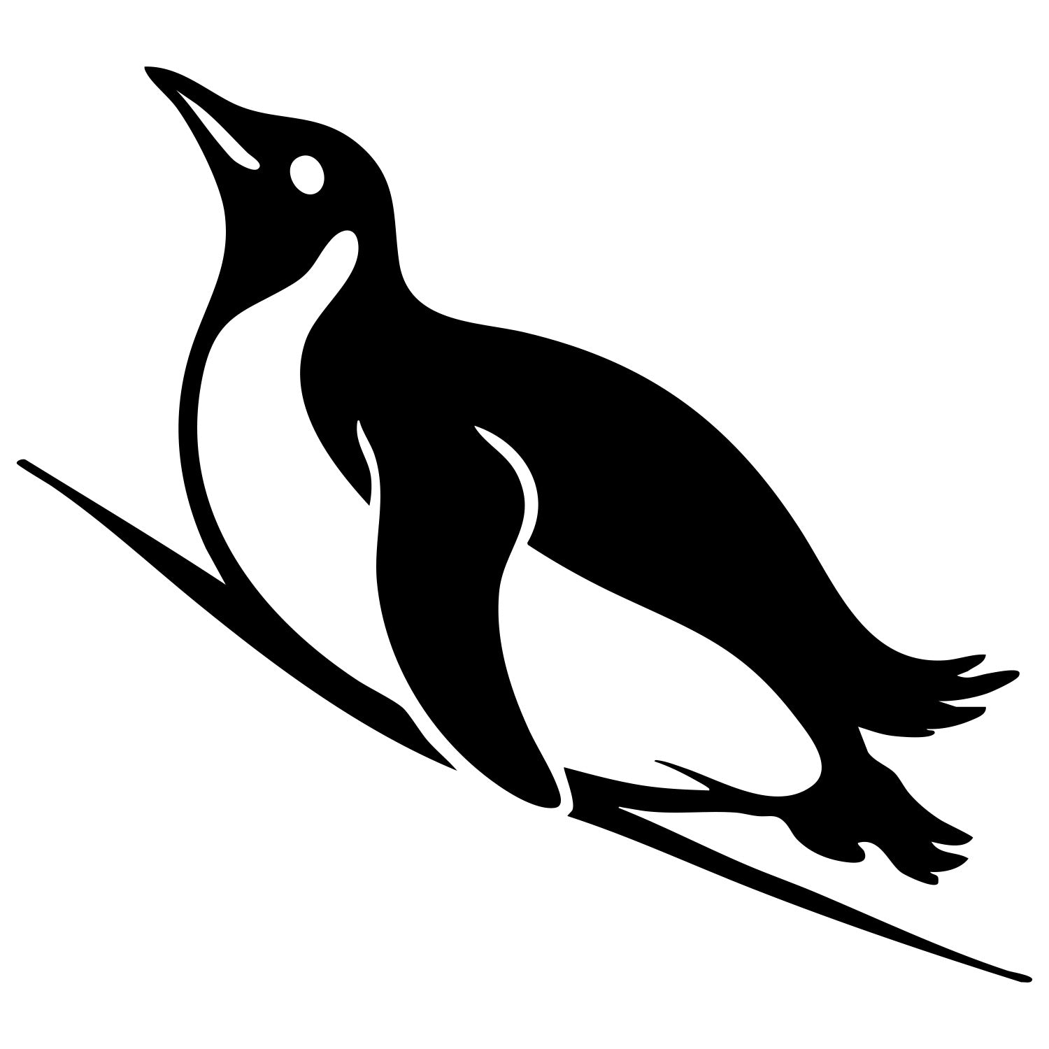 Emperor Penguin DXF File – CNC Cutting Design | ABPENGUIN110