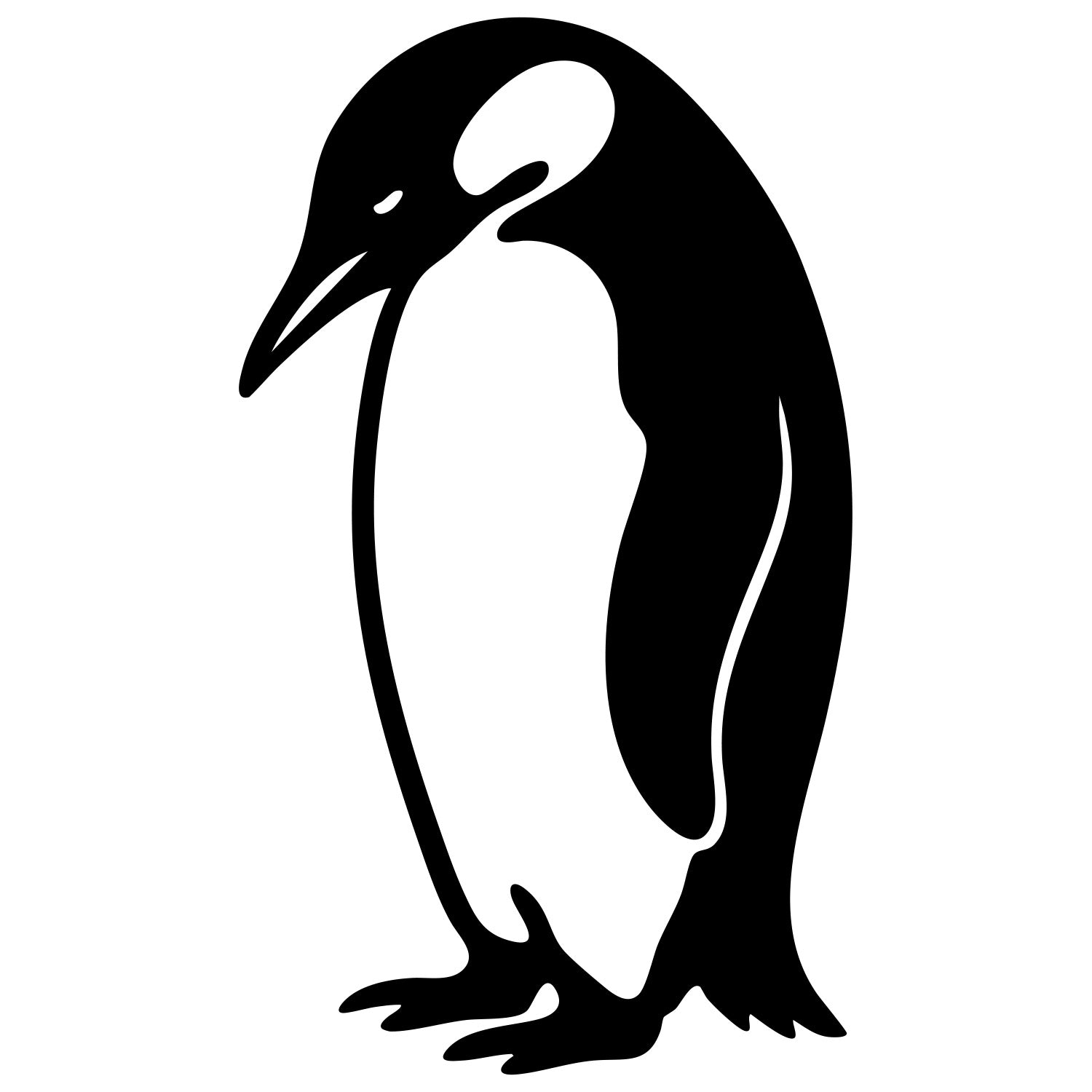 Emperor Penguin DXF File – CNC Cutting Design | ABPENGUIN116
