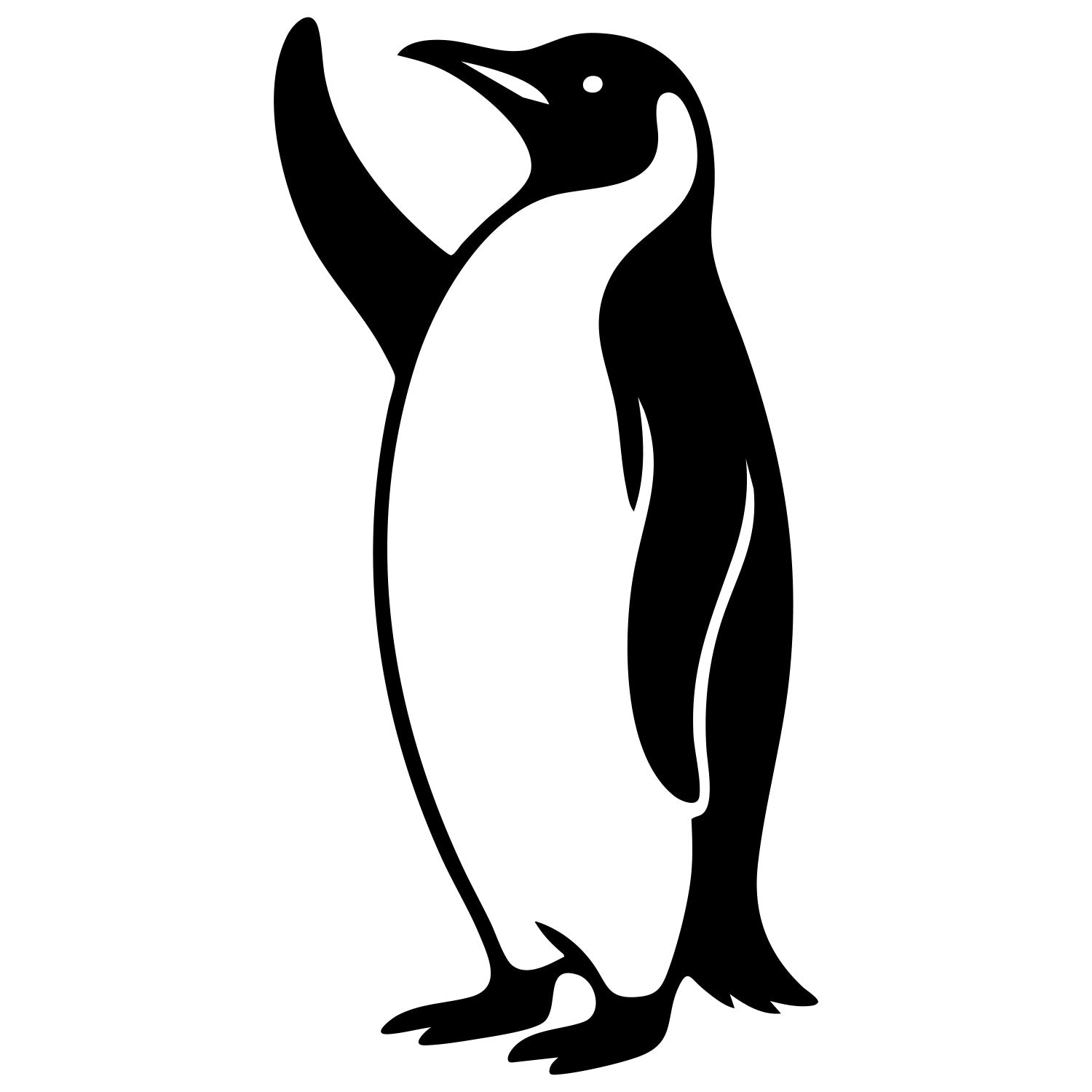 Emperor Penguin DXF File – CNC Cutting Design | ABPENGUIN119