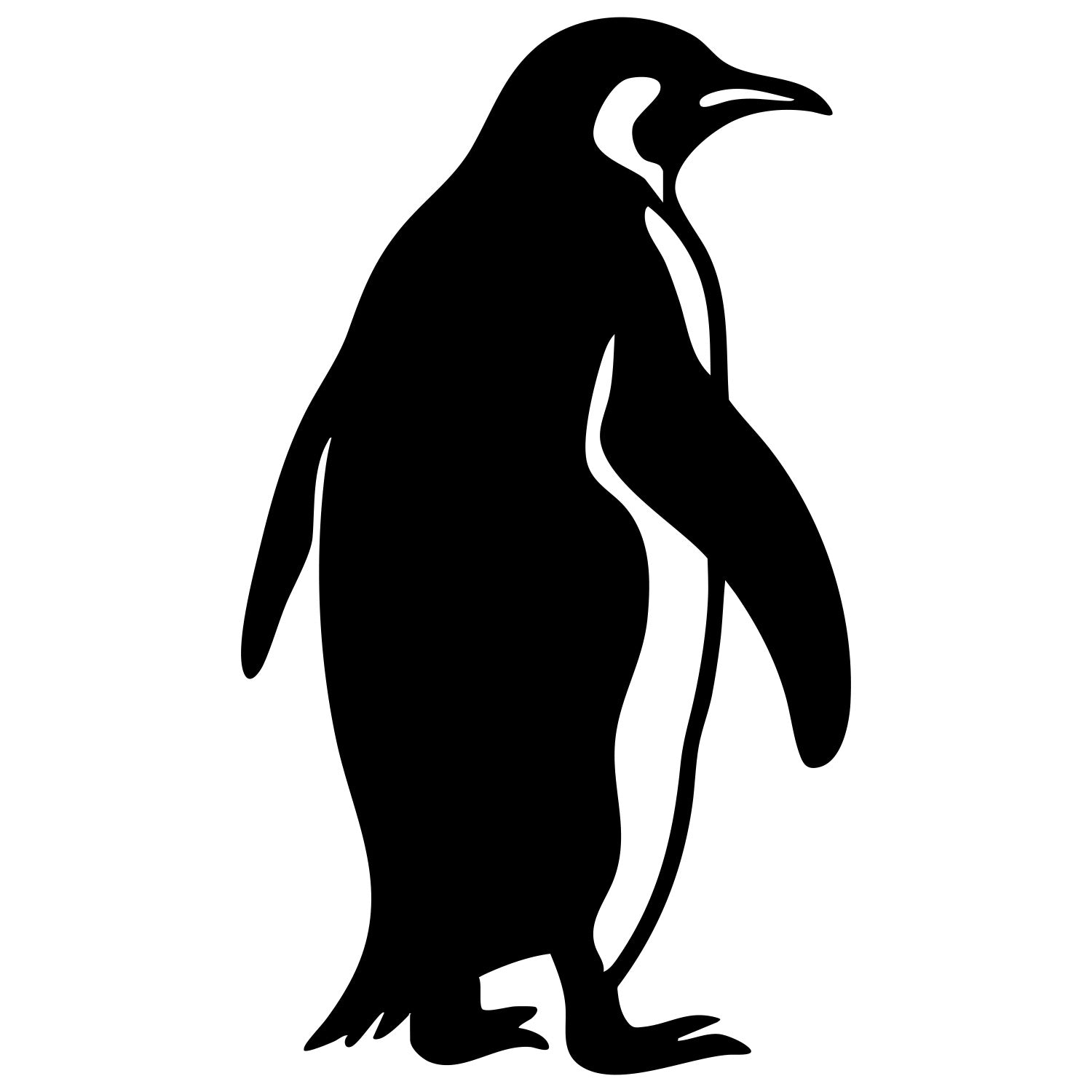Emperor Penguin DXF File – CNC Cutting Design | ABPENGUIN148