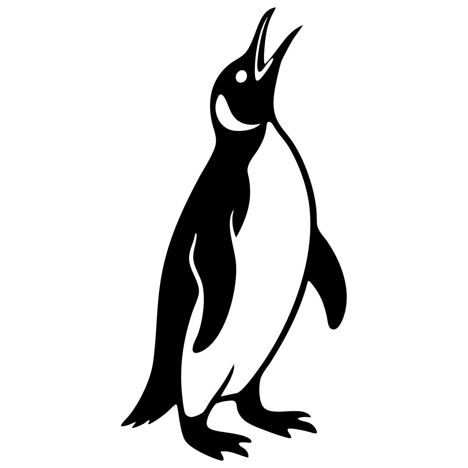 Emperor Penguin DXF File – CNC Cutting Design | ABPENGUIN28