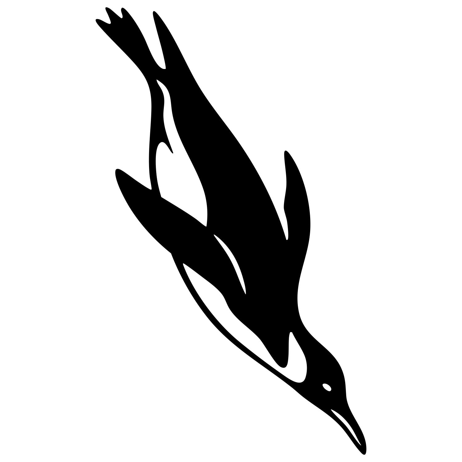 Emperor Penguin DXF File – CNC Cutting Design | ABPENGUIN38