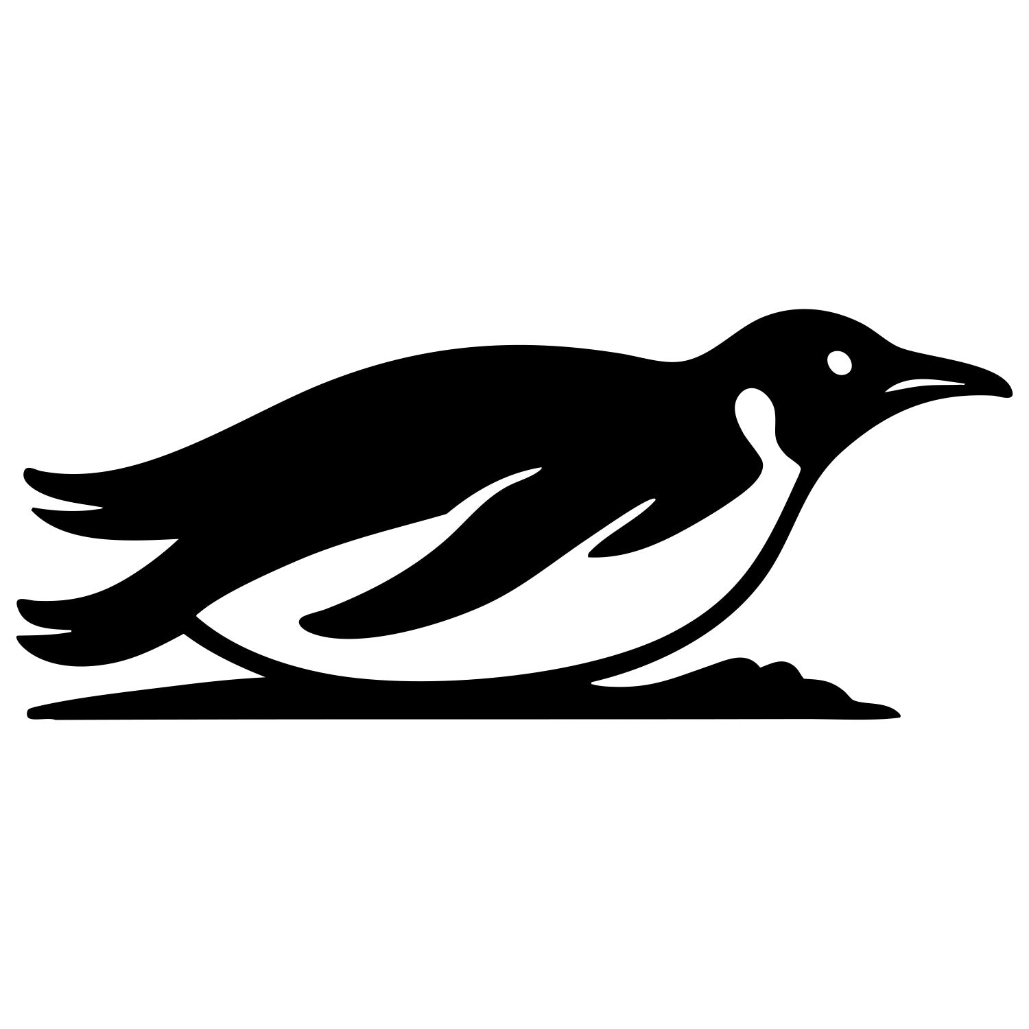 Emperor Penguin DXF File – CNC Cutting Design | ABPENGUIN4