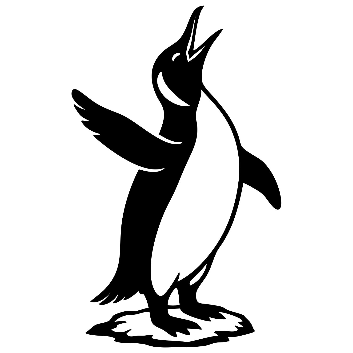 Emperor Penguin DXF File – CNC Cutting Design | ABPENGUIN56