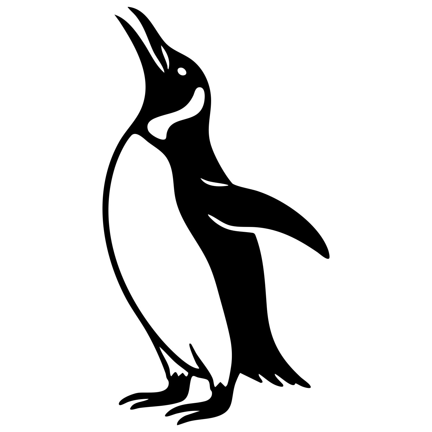 Emperor Penguin DXF File – CNC Cutting Design | ABPENGUIN57