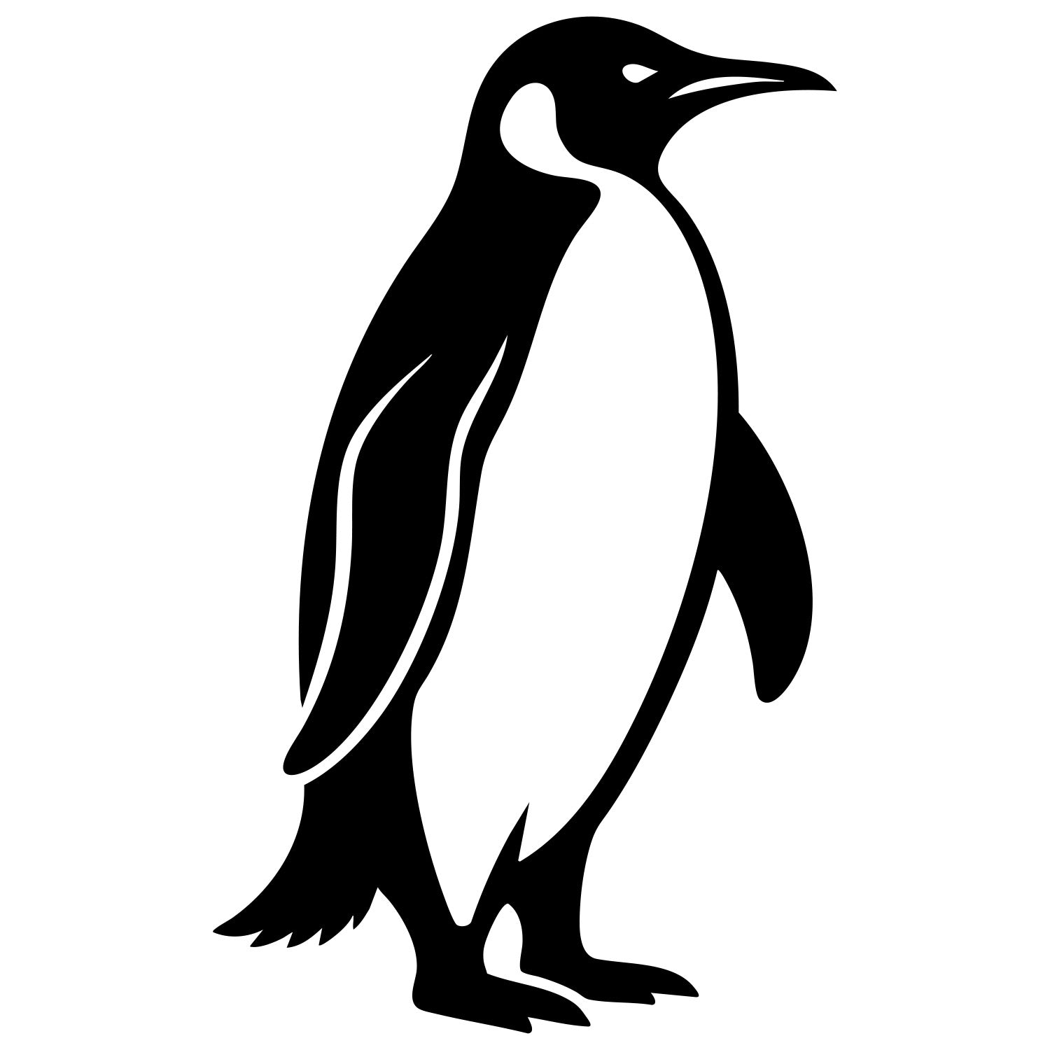 Emperor Penguin DXF File – CNC Cutting Design | ABPENGUIN74