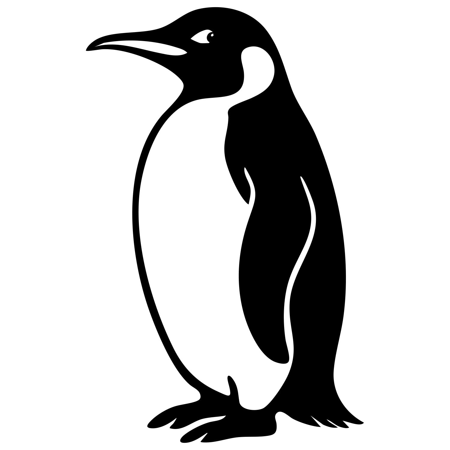 Emperor Penguin DXF File – CNC Cutting Design | ABPENGUIN75