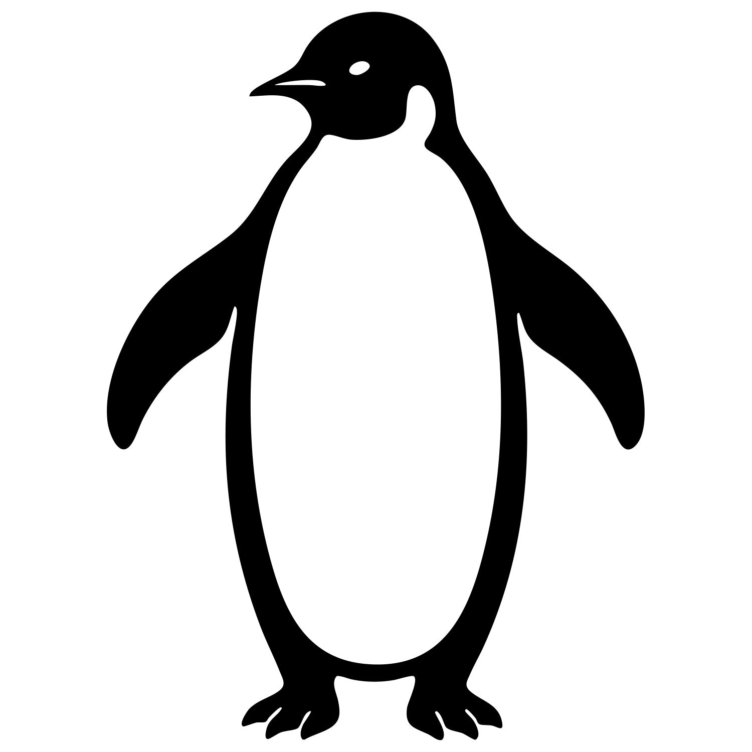Emperor Penguin DXF File – CNC Cutting Design | ABPENGUIN77