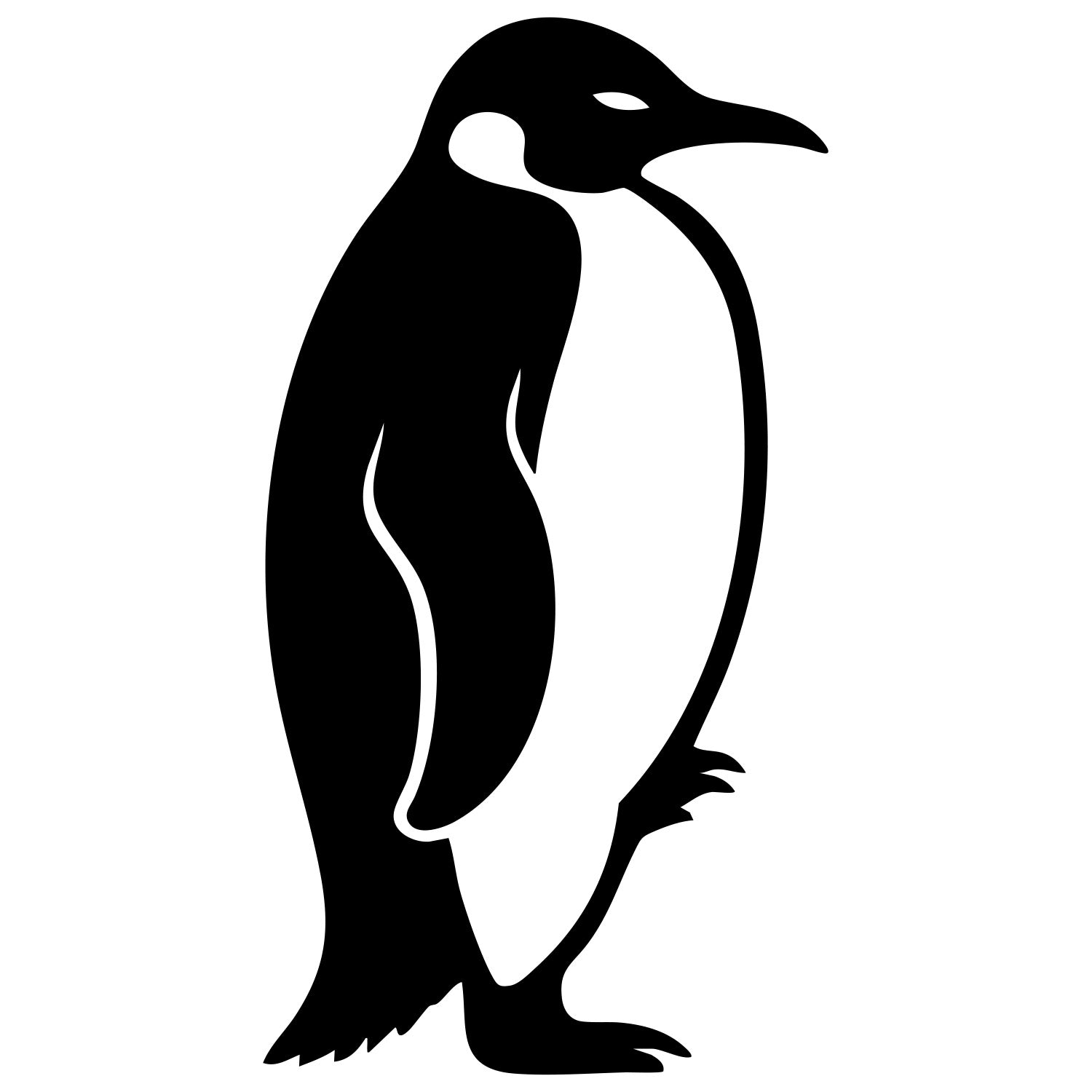 Emperor Penguin DXF File – CNC Cutting Design | ABPENGUIN81