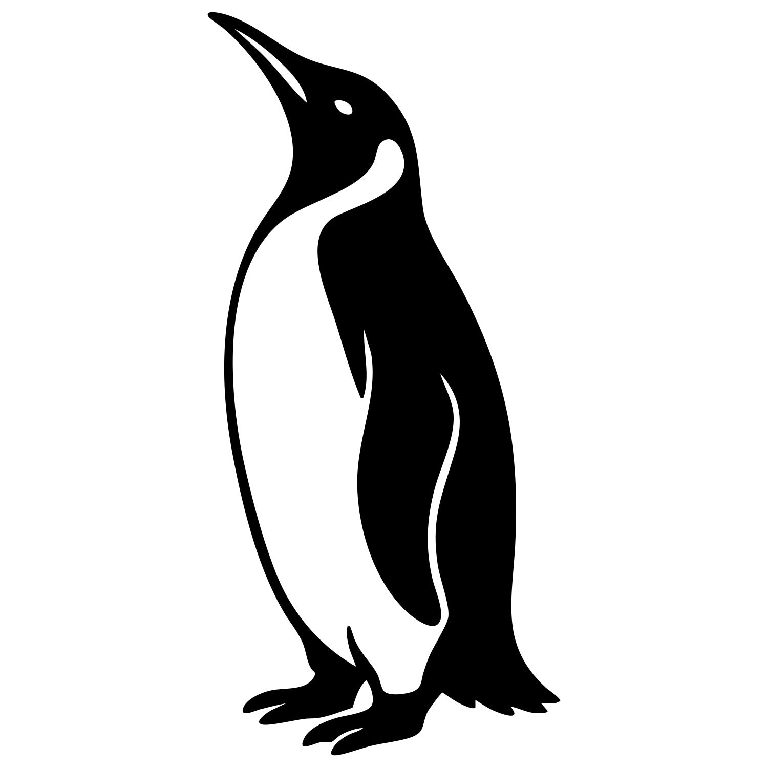 Emperor Penguin DXF File – CNC Cutting Design | ABPENGUIN87