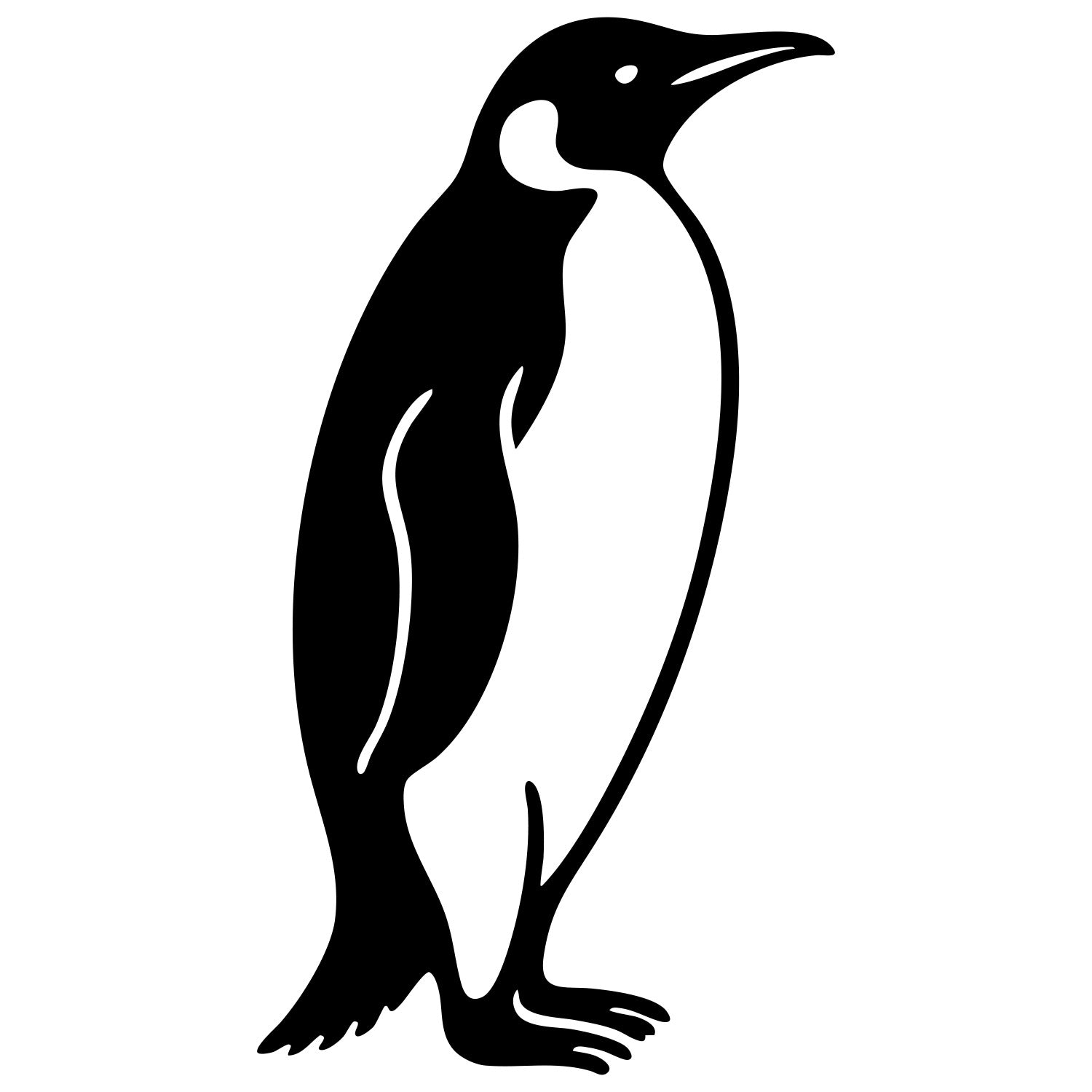 Emperor Penguin DXF File – CNC Cutting Design | ABPENGUIN89