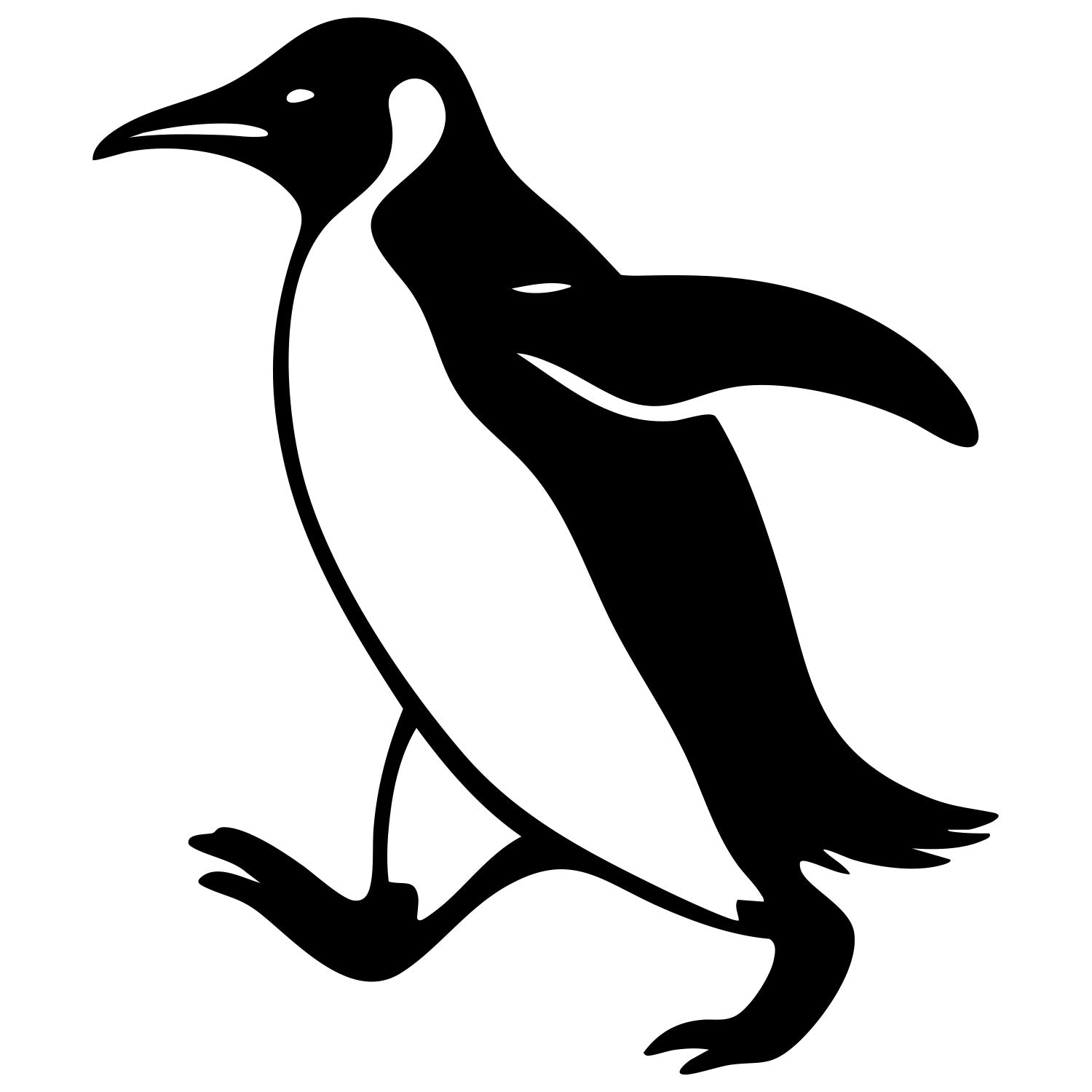 Emperor Penguin DXF File – CNC Cutting Design | ABPENGUIN91