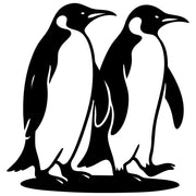 Emperor Penguin Family DXF File – CNC Cutting Design | ABPENGUIN153