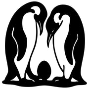 Emperor Penguin Family DXF File – CNC Cutting Design | ABPENGUIN158