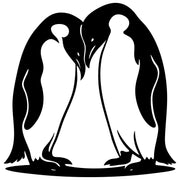 Emperor Penguin Family DXF File – CNC Cutting Design | ABPENGUIN162