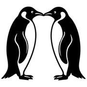Emperor Penguin Family DXF File – CNC Cutting Design | ABPENGUIN72