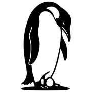 Emperor Penguin With Egg DXF File – CNC Cutting Design | ABPENGUIN70