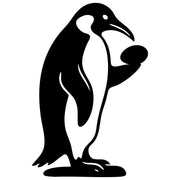Emperor Penguin With Egg DXF File – CNC Cutting Design | ABPENGUIN71