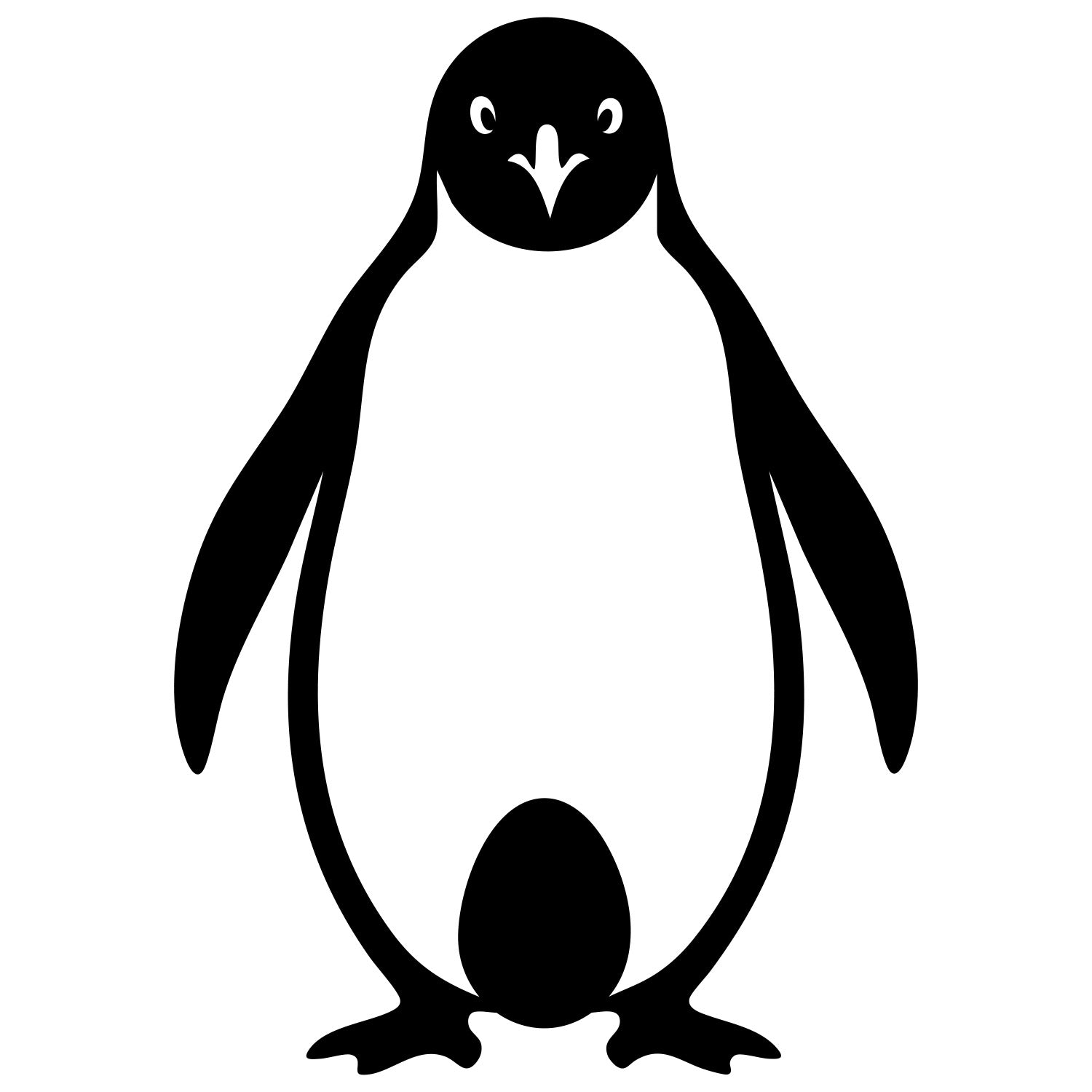 Emperor Penguin With Egg DXF File – CNC Cutting Design | ABPENGUIN73