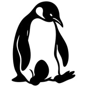 Emperor Penguin With Egg DXF File – CNC Cutting Design | ABPENGUIN86