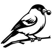 Eurasian Bullfinch DXF File – CNC Cutting Design | ABFINCH166