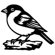 Eurasian Bullfinch DXF File – CNC Cutting Design | ABFINCH167