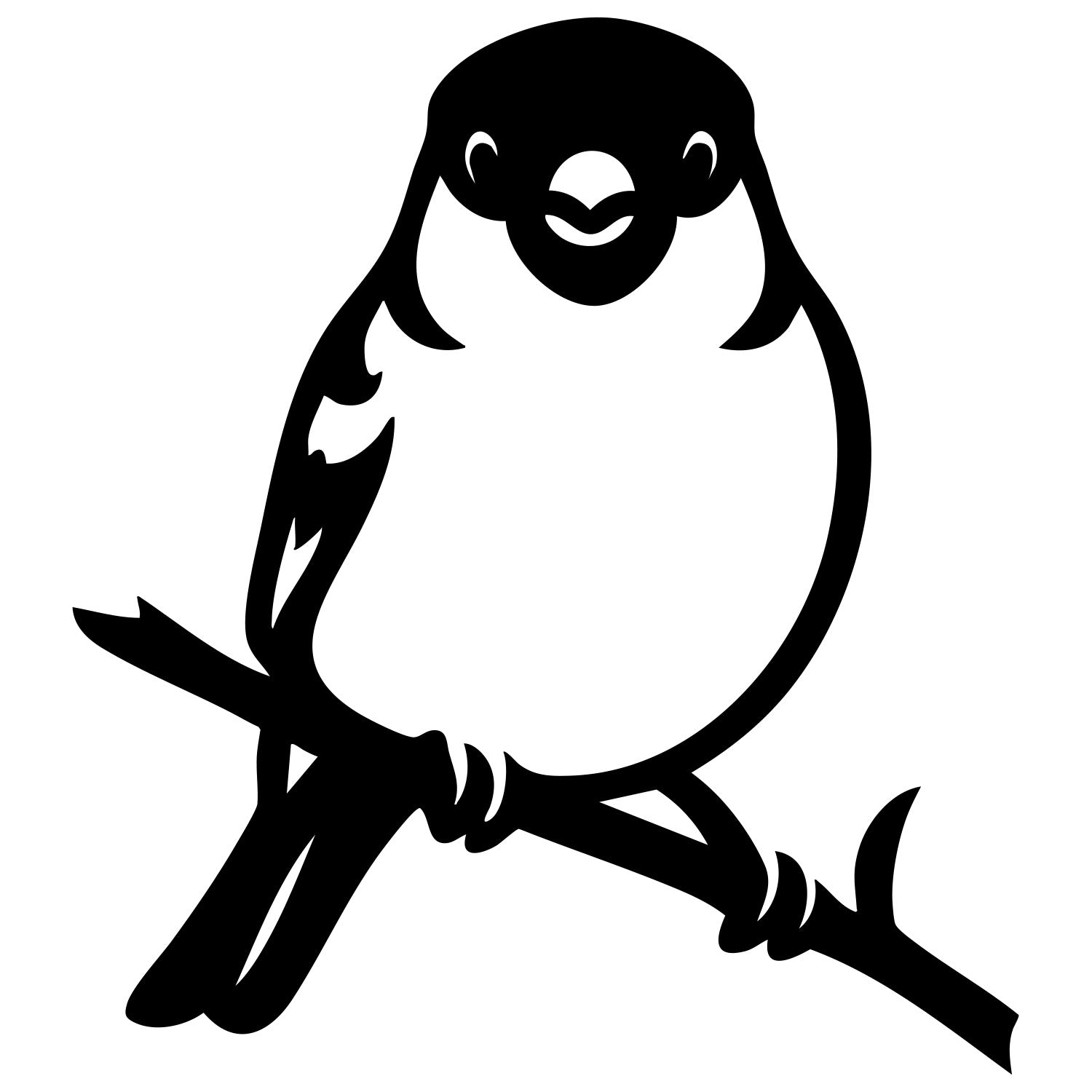 Eurasian Bullfinch DXF File – CNC Cutting Design | ABFINCH173