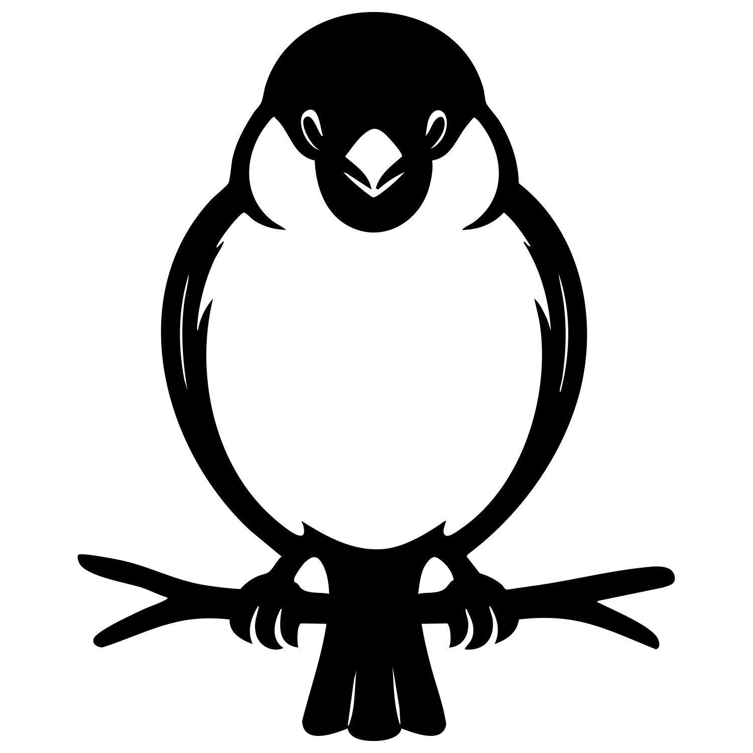 Eurasian Bullfinch DXF File – CNC Cutting Design | ABFINCH179