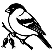 Eurasian Bullfinch DXF File – CNC Cutting Design | ABFINCH180