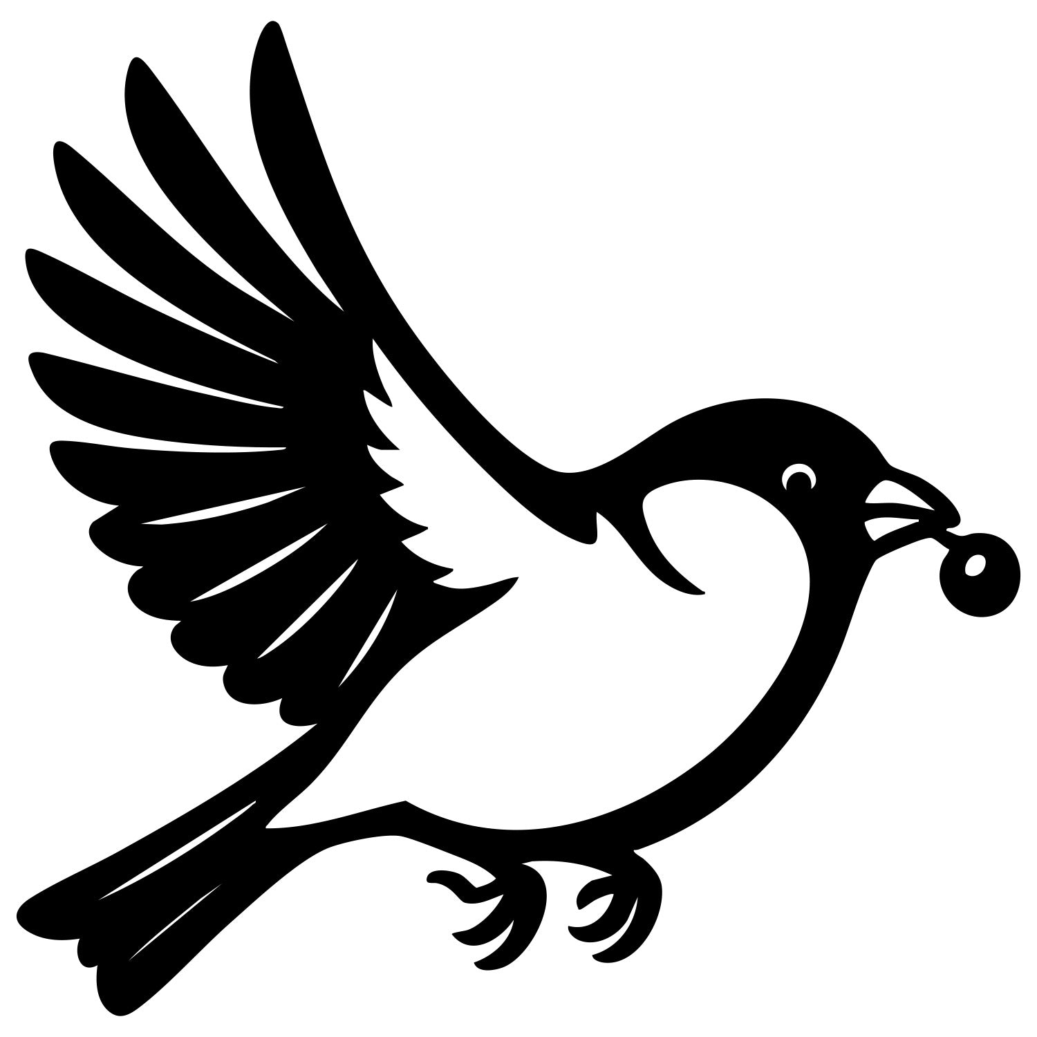 Eurasian Bullfinch DXF File – CNC Cutting Design | ABFINCH181