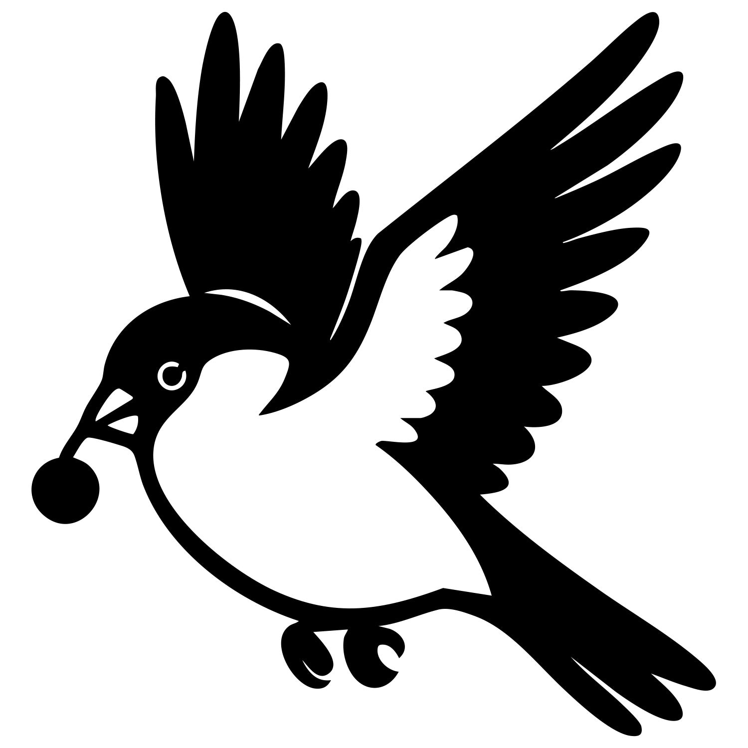 Eurasian Bullfinch DXF File – CNC Cutting Design | ABFINCH184