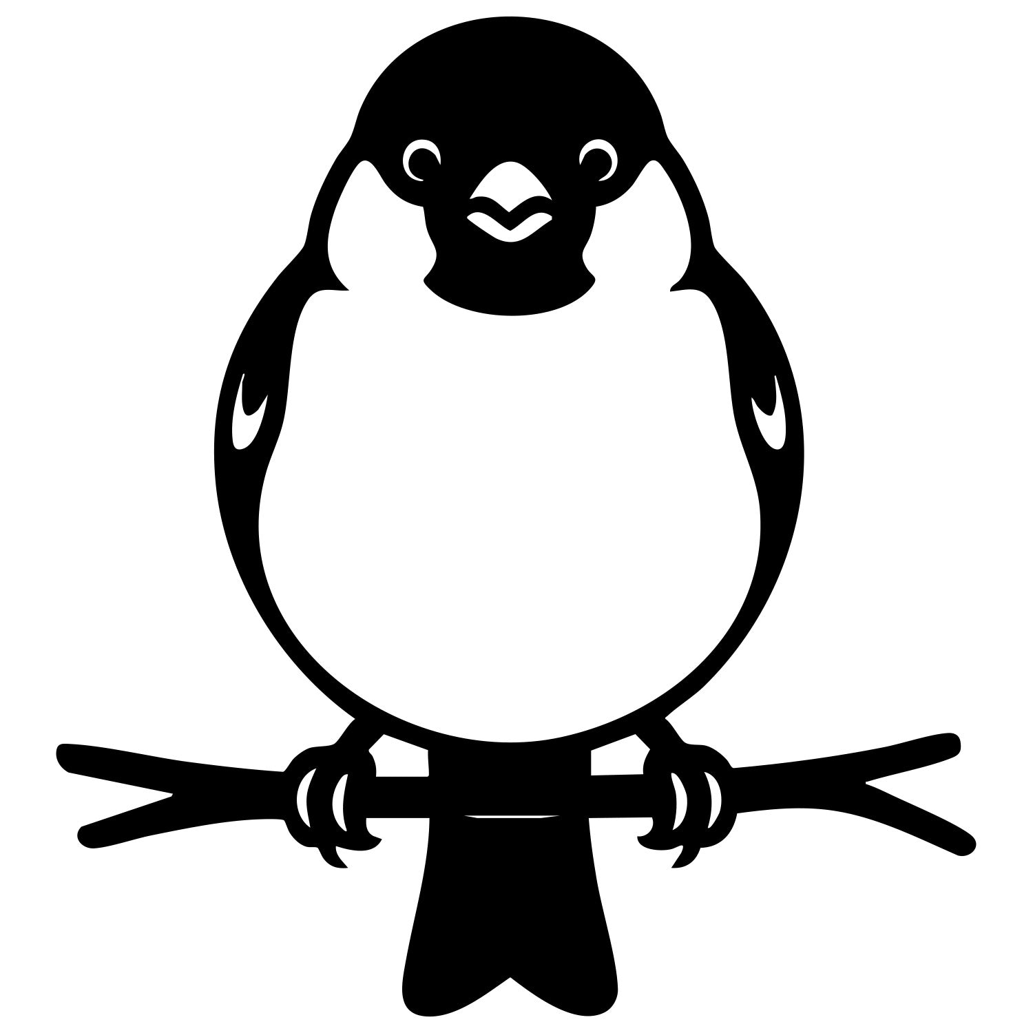 Eurasian Bullfinch DXF File – CNC Cutting Design | ABFINCH187